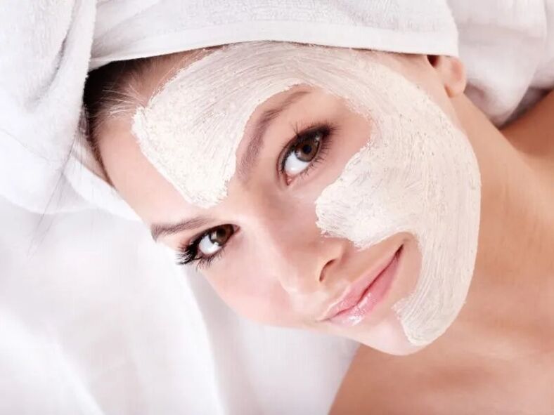 Máscara facial para o rexuvenecemento da pel